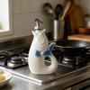 Fish-shaped Ceramic Vinegar Oil Bottle Seasoning Bottle Kitchen Olive Oil Bottle Soy Sauce Pot Kitchen Supplies Seasoning Tools
