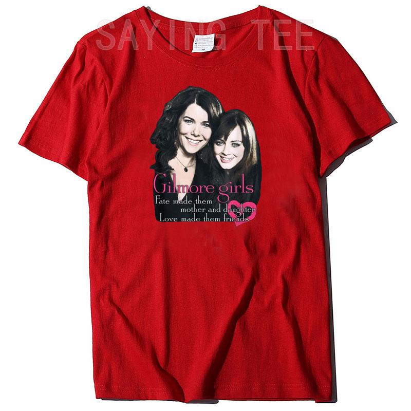 Gilmore Girls Title T-Shirt Funny Mother Daughter Graphic Tee Tops Fashion Aesthetic Women Clothing Short Sleeve Blouses Gifts