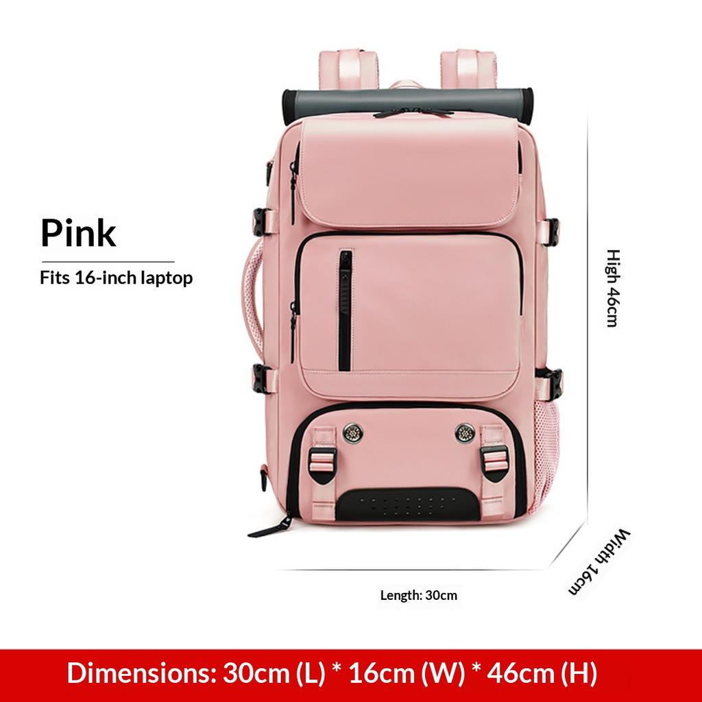 Unisex Ultra Light Large Capacity Travel Backpack, Multifunctional Luggage Bag With Hand & Crossbody Strap For Women Travel And Men Business Trips
