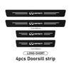 For Infiniti 1/4pcs Car Threshold Strip Anti Stepping Leather Protective Sticker QX50 QX30 QX60 G25 JX35 FX35 FX37 FX50 EX35 UU555