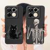 Cat Chinese Loogn Dragon Cartoon Painting Casing For infinix Note 40 Pro 4G 5G Soft Matte Silicone Phone Case Infinix Note 40x