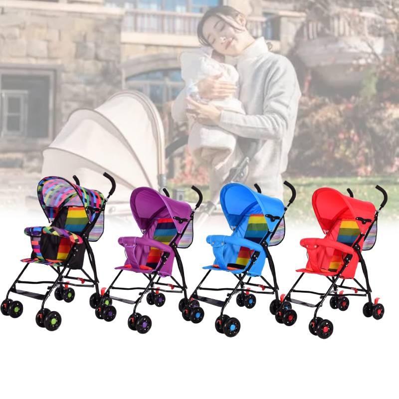 Stroller Ultra Kids Lightweight Foldable Convertible Seat One Button Rotation