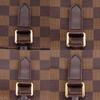 Louis Vuitton Sac Plat Handbag N51140 Tote Bag Brown Damier Canvas Unisex Used