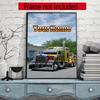 Kw Heavy Trucks Customize Your Name Diamond Painting Round Diamond Diy Frameless Holiday Artwork Suitable For Home Office Wall Decoration