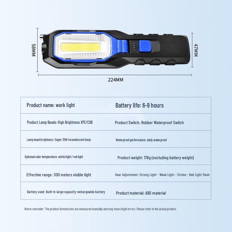 LED Magnetic Rechargeable Work Light