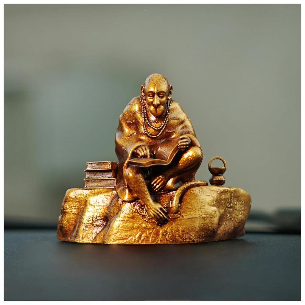 Hanuman Ji Murti Ramayani Hanuman Lord Balaji Murti Bajrangbali Idol Sankat Mochan Bhagwan Idol for Car Dashboard and Home Decor