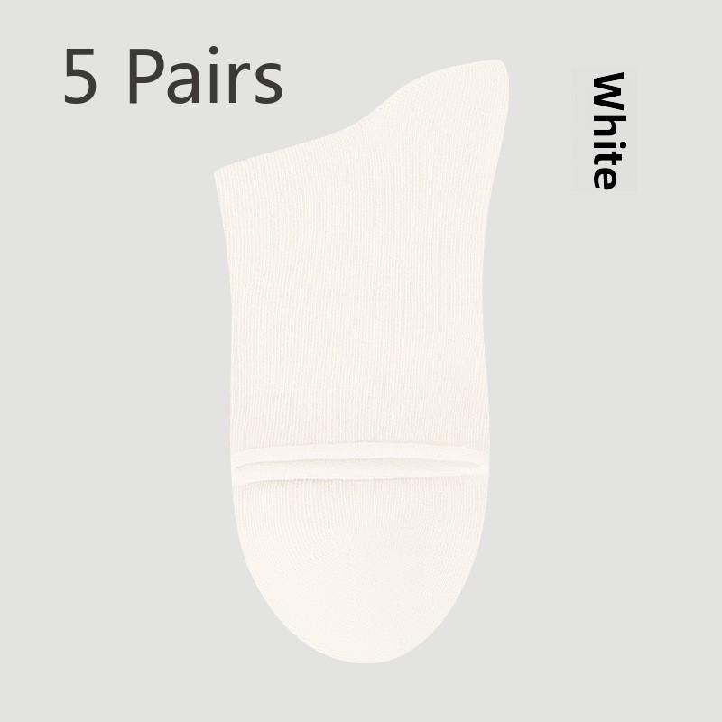 5 Pairs Socks Midtube Socks Women's Socks Women's Autumn and Winter Cotton Socks Maternity Color Socks