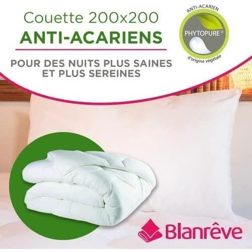 Couette - blanrêve - très chaude - 200 x 200 cm - eco-responsable - lavable à 40°