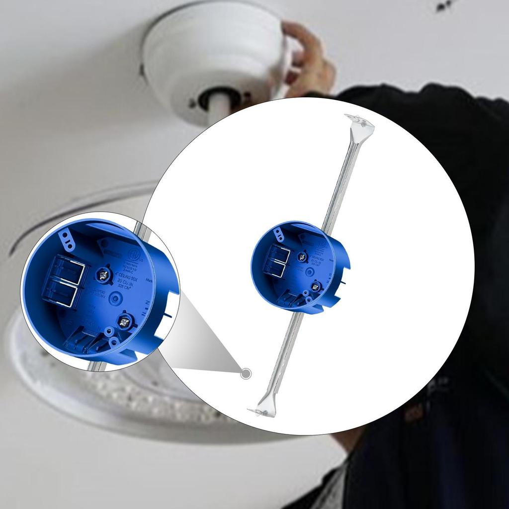 Ceiling Fan Brace Electrical Box Round Outlet Commercial Mounting Bracket