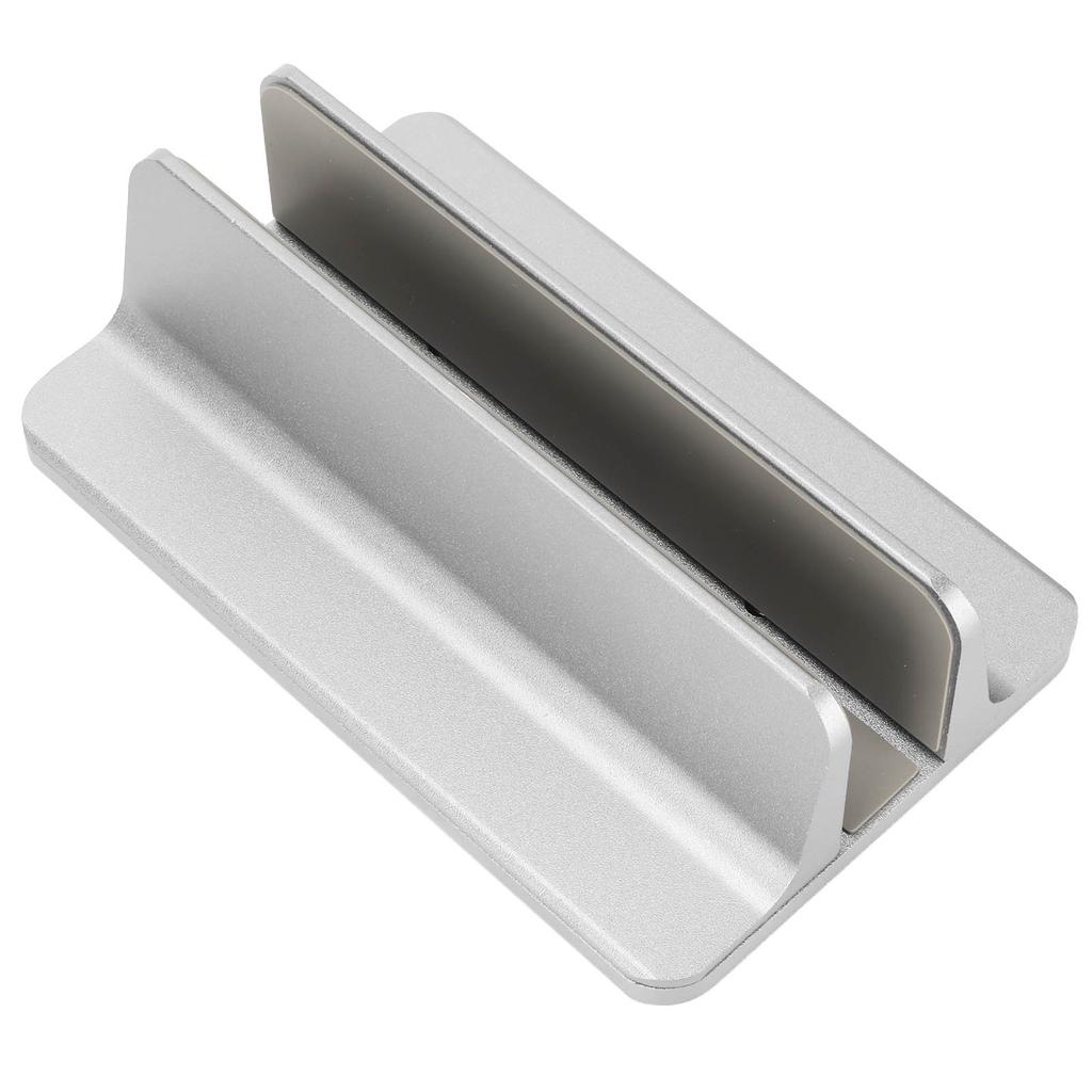 Vertical Laptop Stand Grey Regulable Base 3D Curved Appearance Bottom Silicone Laptop Computer Holde