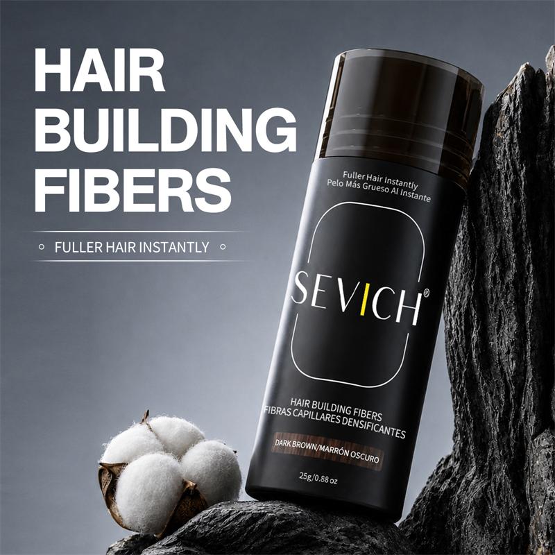 SEVICH Bottle 25g Hair Keratin Fibers Powder Hair Loss Treatment 10 Colors Hair Building Fibers Thickening Unisex