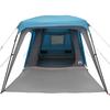 5 Person Camping Tent with Awning Blue Waterproof