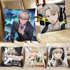Anime Kaji Ren Windbreaker Kissenbezug Mode Quadratischer Kissenbezug Schlafzimmer Sofa Zimmer Innendekoration Freizeit