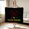 1PC AFC Ajax Custom Name Patterned Flannel Blanket Suitable For All Seasons for Home Decor Warmth and Comfort Gifts Holiday Present