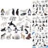 Arctic Animal Pvc Collection With Realistic Marine Land Creatures For Educational Use