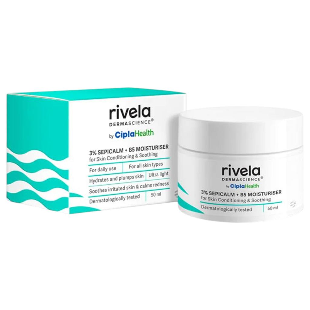 Rivela Dermascience By Cipla B5 Moisturizer Cream With 3% Sepicalm Hydrating & Plumping 50 Ml
