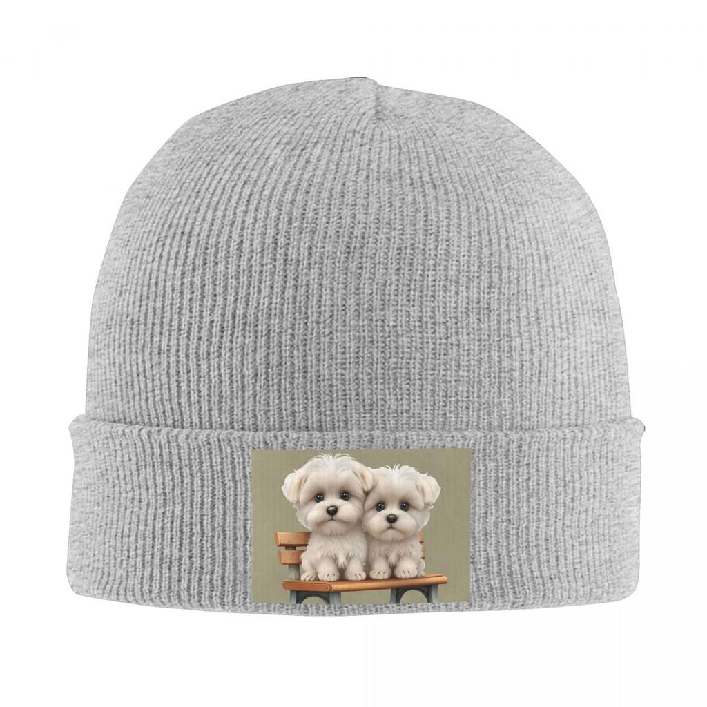 Border Collie Pet Dog Warm Knitted Cap Winter Knit Bonnet Hat Skullies Beanies Hip Hop Caps for Unisex