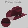 Classic And Trendy Western Cowboy Hat with Adjustable Cord for Shows Carnivals