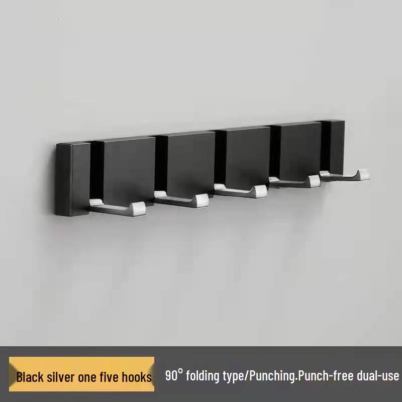 Elegant No-Drill Foldable Hidden Coat and Hat Hook for Entryways