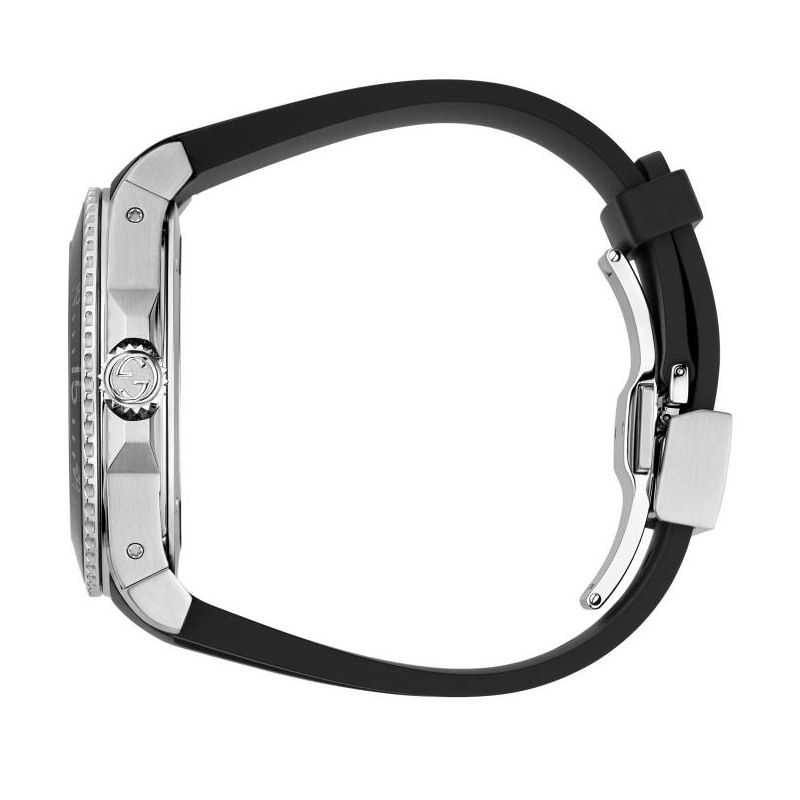 Gucci Dive Black Rubber Strap Watch | 45mm | YA136204B