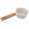 Multifunctional Milk Warmer Pot White Cooking Pot Butter Melting Pot Non-stick Pan  Restaurant