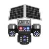 Dual Solar-Powered Multi-Lens Tracking Outdoor Surveillance Camera