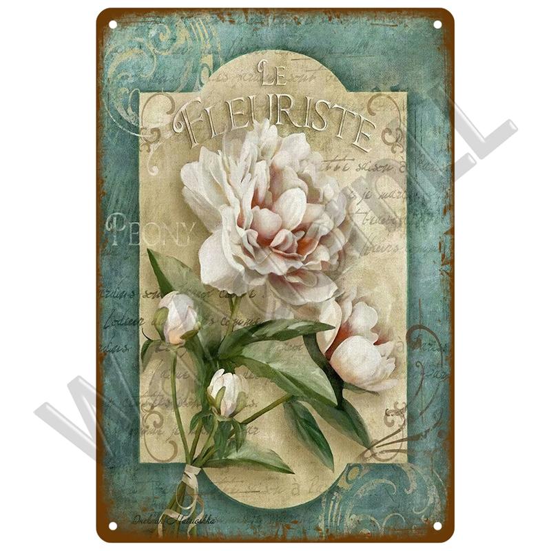 Retro Tin Sign For Cafe Garden Decorations Vintage Metal Sign Home Wall Art Mural Plaque Plate Room Decor Farm Painting Gift