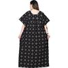Cotton Women Printed Plus Size Night Gown Indian Nightwear Sleepwear Nighty