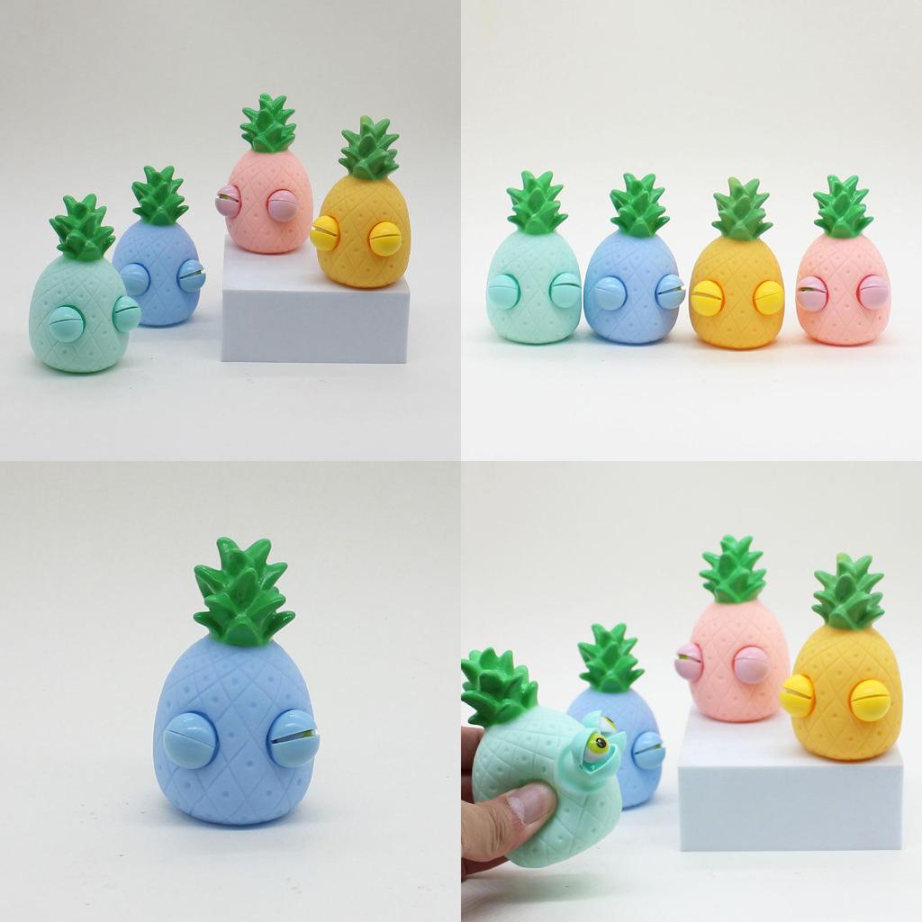 New Squeeze Pop Eye Pineapple Stress Relief Toy In Realistic Fruit Shape Fun And Playful Figurine For All Ages In Zhejiang China)