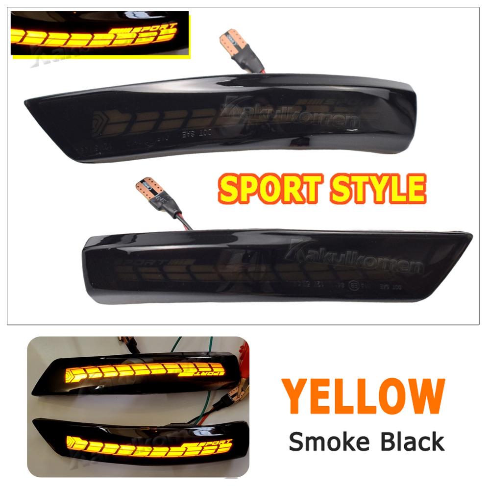 Dynamic Turn Signal Light LED Side Rearview Mirror Sequential Indicator Blinker Lamp For Ford Focus 2 3 Mk2 Mk3 Mondeo Mk4 EU