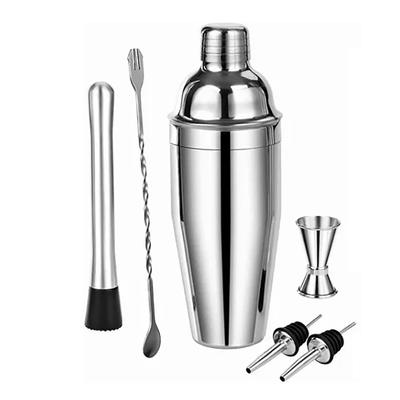 Barkeeper-Set Auslaufsicher 304 Edelstahl Barkeeper-Werkzeug 750 ml Cocktailshaker-Set für Bar
