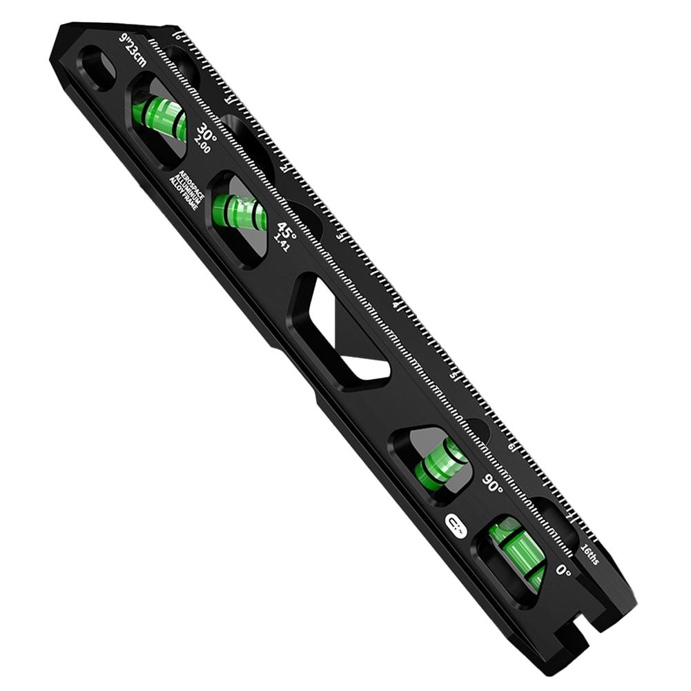 FOR Mini Scale Level Ruler, With Magnetic Level Ruler For Leveling, Measuring Built In Magnetic Base & Solid Cast Aluminum Build