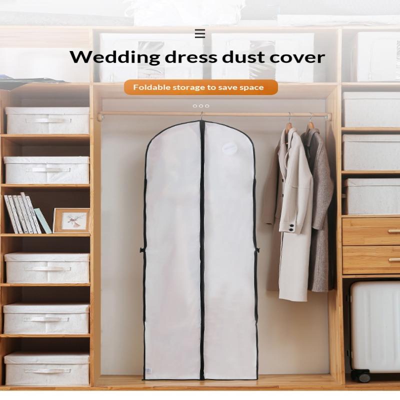 Büyük Kapasiteli Giysi Toz Örtüsü Giysi Saklama Asılı Giysi Elbise Takım Elbise Palto Kalınlaştırma