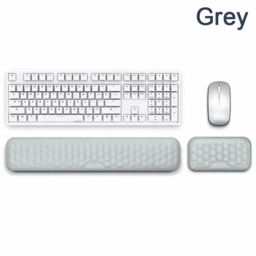 Desk Mat Foam Mouse Pad Ergonomic Design Comfortable Mouse Wrist Rest Non-Slip Base Relax Keyboard Wrist Rest Office