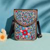 Women's Small Crossbody Cell Phone Bag Boho-Style Colorful Beaded Purse Wallet with Handmade Patterns Lightweight Cell Phone Shoulder Bag for Women