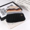 Women's Autumn and Winter New Fashion Letter Knitted Hat Korean Style Versatile Face Showing Small Thickened Head Wool Hat Men
