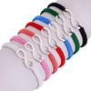 X6HE Achterform Beziehung für Unendliche Liebe Passende Armbänder Verstellbar Geflochten Ro