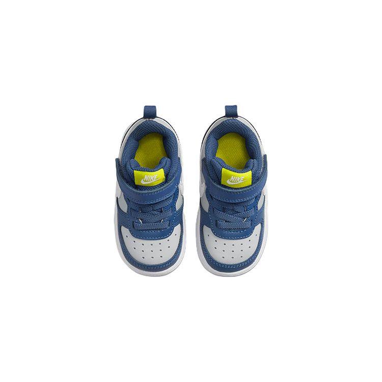 Nike Court Borough Low TD Grey Fog Mystic Navy Baby Sneakers Atomic-Green White BQ5453-016