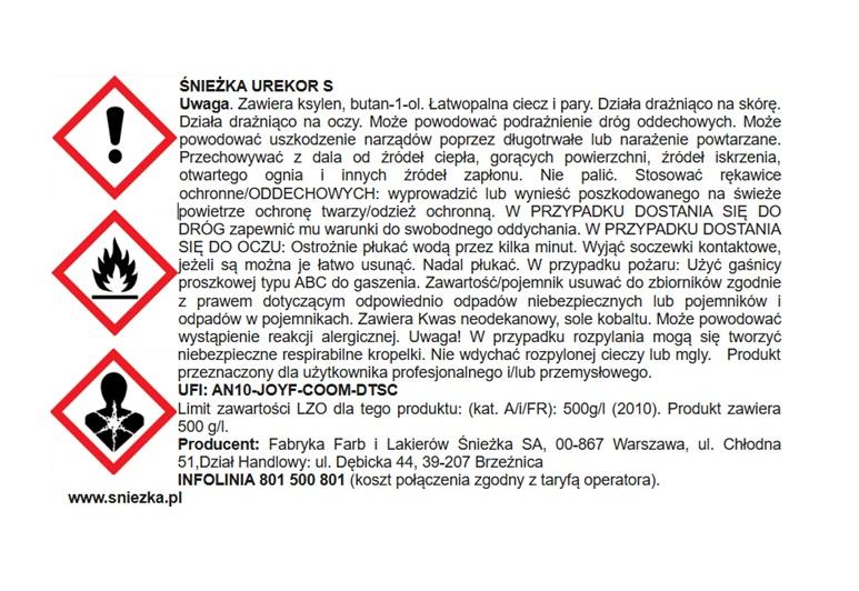 Śnieżka Anti-corrosive Primer Urekor S Red Oxide 0.8L