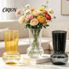 Durable Transparent Vase for Long Stem Flowers Hydroponic Flower Vase, Modern Style Imitation Glass Wide Body Elegant Arrangement Vessel Weddings