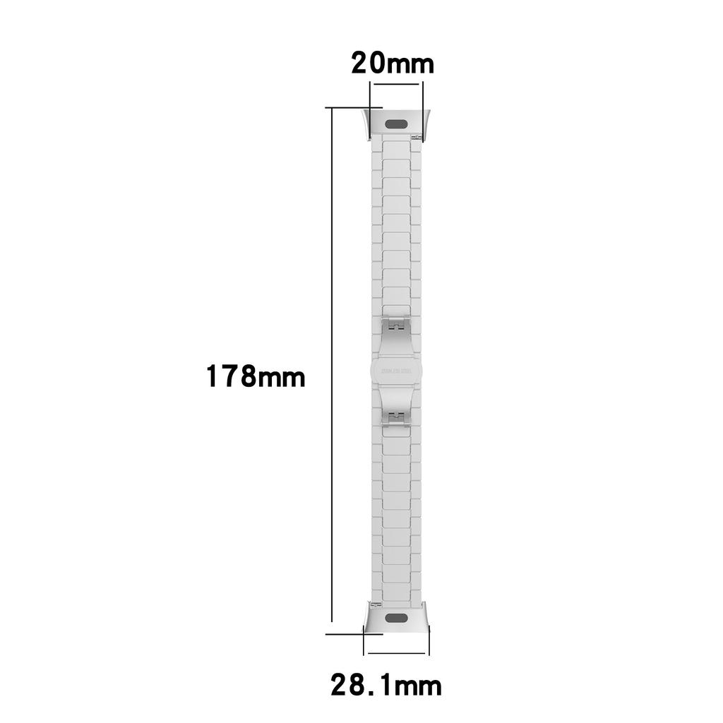 Watch Strap for Xiaomi Redmi Watch 3/Mi Watch Lite 3 Watchband 20mm Stainless Steel Wristband