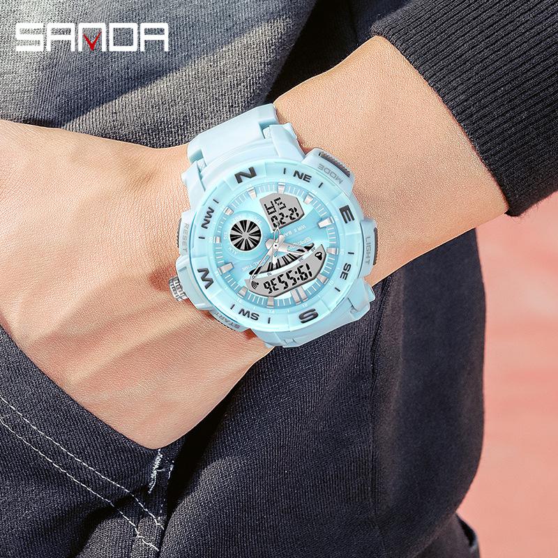Sanda Luminous Outdoor Sports Digital Watch for Men, Women, and Students – Stylish and Cool Wristwatch
