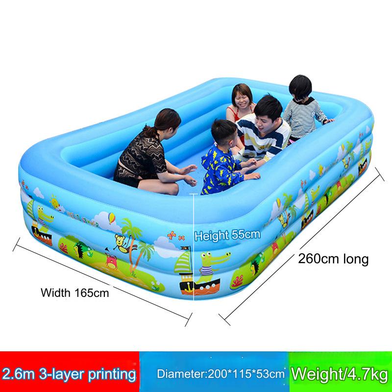 Inflatable Pool, Oversized Thickened Family Swimming Pool  for Adults, Outdoor, Garden, Backyard, Water Party