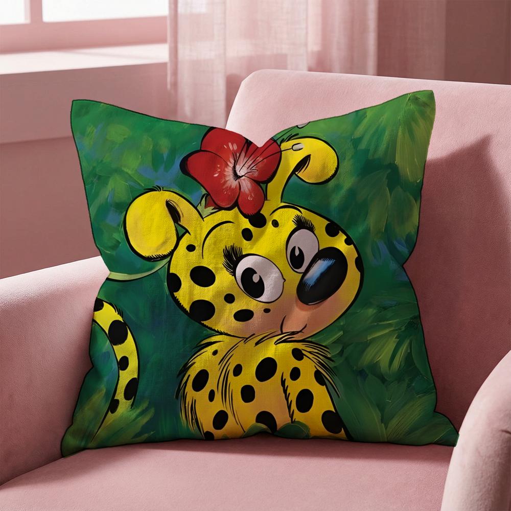 M-Marsupilami CARTOON Kissenbezug Mehrzweck-Kissenbezug für Zuhause & Auto - Wendbar, Weich & Langlebig für den täglichen Gebrauch