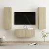 Vidaxl 3-Cz. Set de mobilier TV, Stejar Sonoma, Material pe bază de lemn