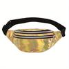 1pc Running Laser Waist Bag Women's Crossbody Chest Bag Reflective Outdoor Beach Bag Trendy Male Personality Cashier Bag Female