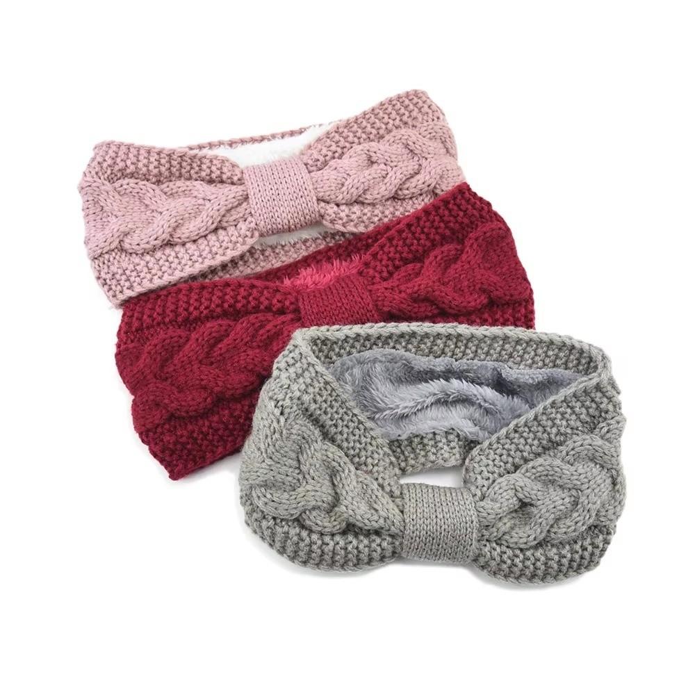 Knitted Crochet Turban Thicken Ear Warmer Winter Women Headbands  Girls Hair Band