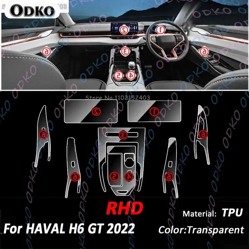 For HAVAL H6 GT Anti-scratch TPU Car Gear Dashboard Gps Navigation Screen Film Protective Sticker