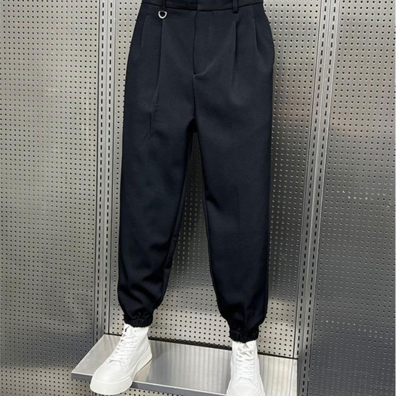 Pantalones Otoño Invierno Hombre Sueltos Guapos Combinados Botas Martin Pantalones Lazos Velcro Casuales Pantalones Harem Trendy