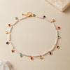 Handmade Color Contrast Dopamine Heart Charm Pearl Clavicle Necklace For Women